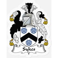 Sykes Family Crest Stickers — Stickers & Decals