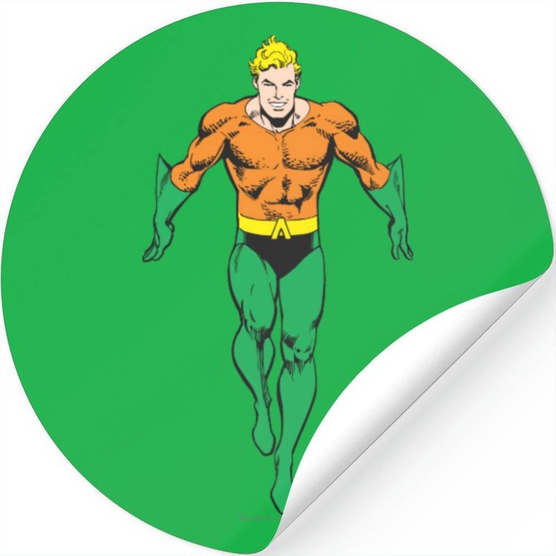 Aquaman Runs Stickers — Stickers & Decals