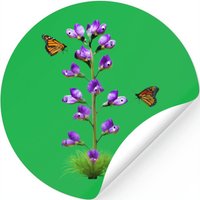 Sweet Pea Fantasy With Butterflies Stickers