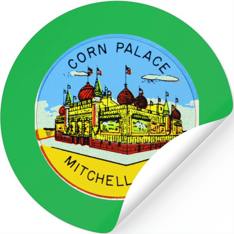 Vintage Corn Palace South Dakota Stickers — Stickers & Decals