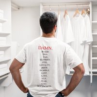 Kendrick Lamar Damn. Vintage Graphic Tee — Mens T Shirts