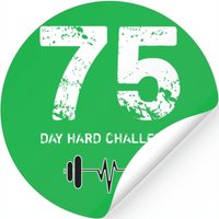 75 Day Hard Challenge Stickers, Workout Motivation — Stickers & Decals