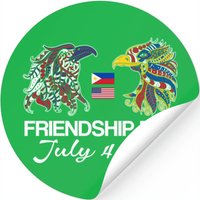 Philippine American Flag Eagles - Friendship Day Sleeveless Stickers — Stickers & Decals