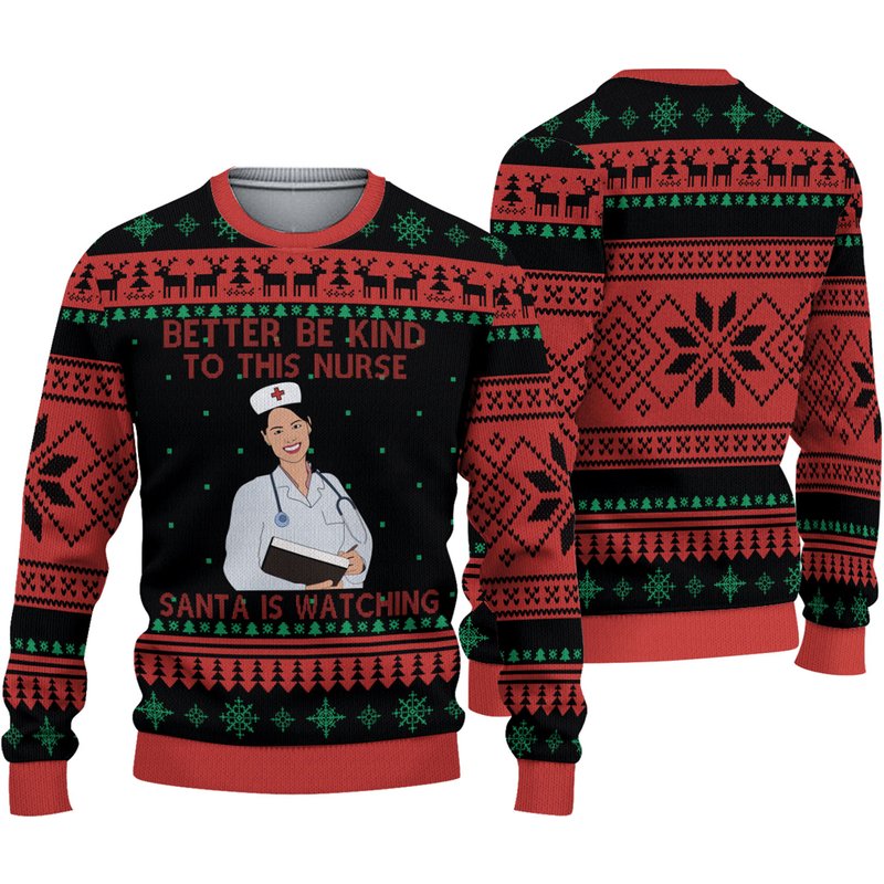 3d Nurse Ugly Christmas Sweaters — Chandails pour hommes