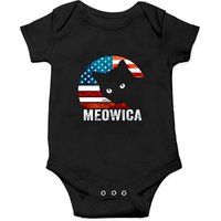 Meowica Merica American Flag Onesies