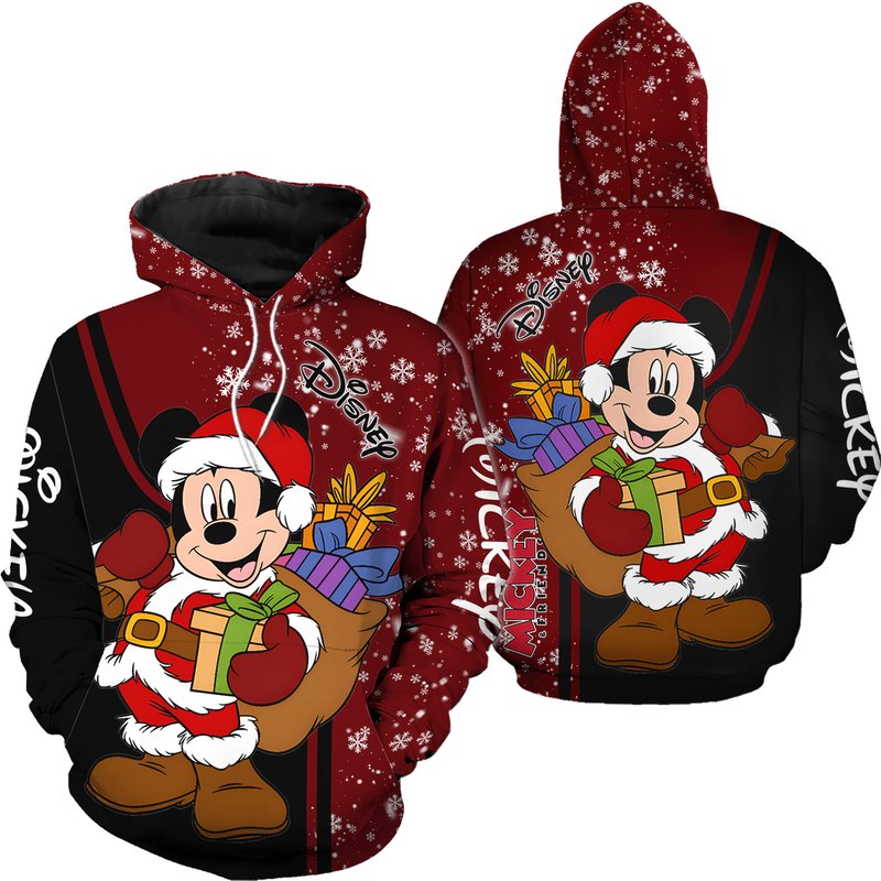 Christmas Santa Mouse 3d Hoodie — Sweats à capuche pour hommes