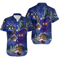 Christmas With Yule Cats Christmas Hawaiian Shirt — Chemises décontractées pour hommes