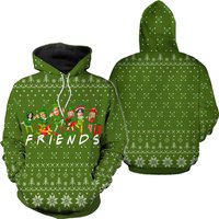 Friends With Christmas 3d Hoodie — Sweats à capuche pour hommes