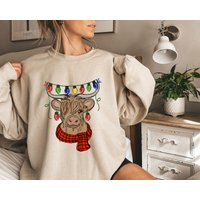 Funny Cow Christmas Sweatshirt