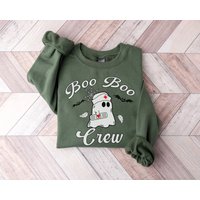 Boo Boo Crew Sweatshirt, Halloween Nurse Sweatshirt, Fall Nursing Sweatshirt