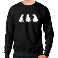 Polar Bear Sweatshirt, Christmas Crewneck, Animal Nature Cute X-mas Sweatshirt