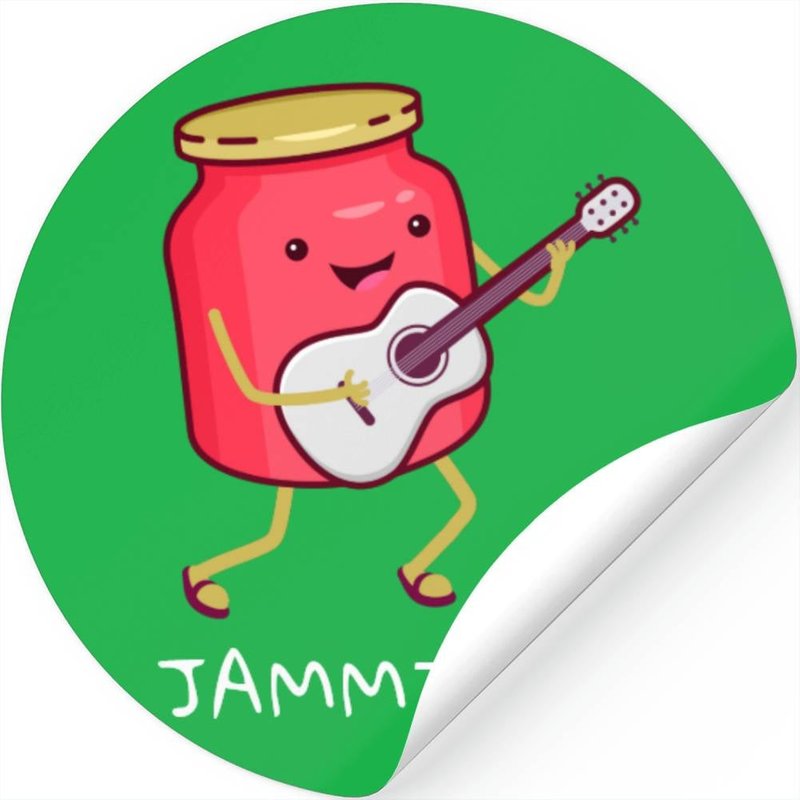Jamming Pun Stickers