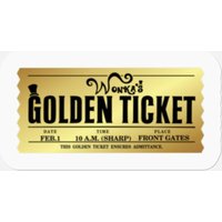 Wonka Golden Ticket Stickers