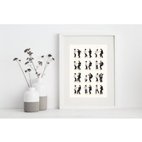 Cool Pulp Fiction Dance Print, The Dance Poster