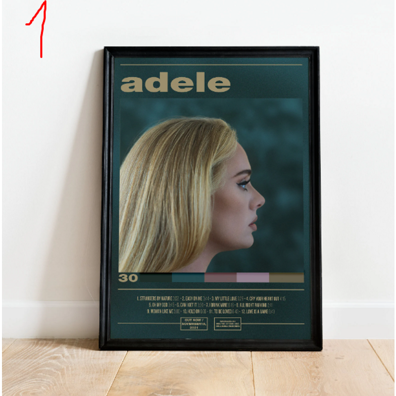 Adele "30 " Album Poster | Multiple Color Options — Posters & Prints
