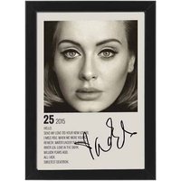 Adele Album Cover Poster With Signature Print