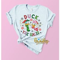 Duck The Halls, Donald And Daisy Christmas Shirt