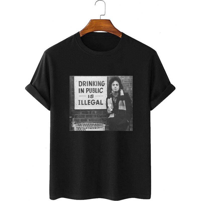 Billy Joel Drinking In Public Is Illegal T-shirt — T-shirts pour hommes