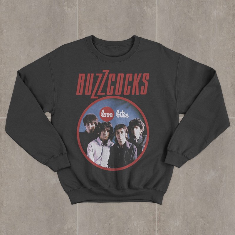 Buzzcocks Love Bites Rock Band Sweatshirt — Mens Hoodies