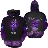 Cross With Buttlefly 3d Hoodie, Jesus Hoodie — Sweats à capuche pour hommes
