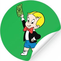 Richie Rich Dollar Bill - Color Stickers