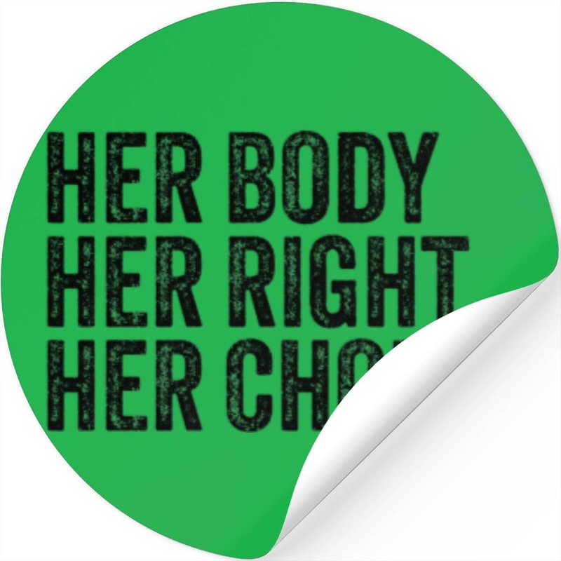 Her Body, Her Rights Feminist Stickers — Autocollants et stickers