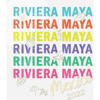 Riviera Maya Mexico 2022 Summer Vacation Beach Cut Stickers