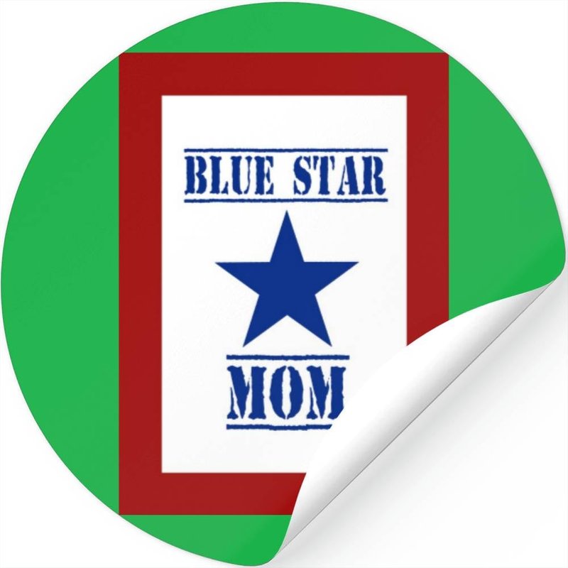 Blue Star Mom Military Family Support Stickers — Stickers & Decals