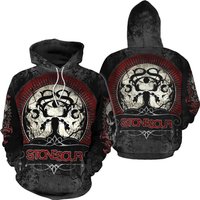 Funny Stone Sour Hoodies 3d, Stone Sour Pullover Totem Black Hoodie