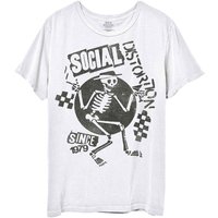 Social Distortion Unisex T-shirt: Speakeasy Checkerboard — T-shirts pour hommes