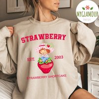 Strawberry Shortcake Sweatshirt, Strawberry Pie Custard Sweatshirt — Mens Hoodies