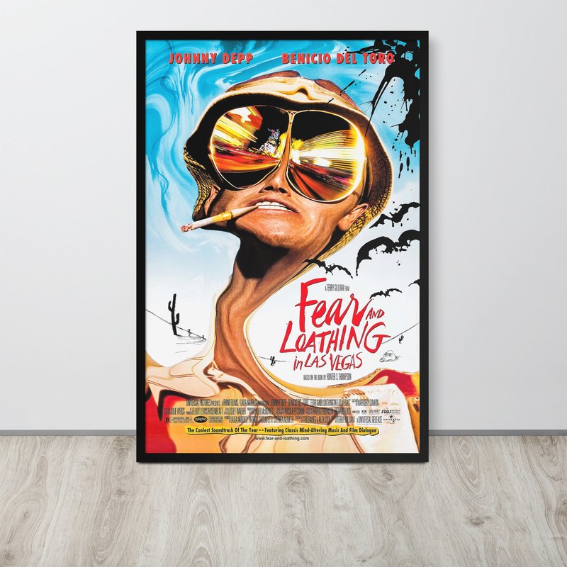 Fear And Loathing In Las Vegas (1998) Vintage Movie Poster — Posters & Prints
