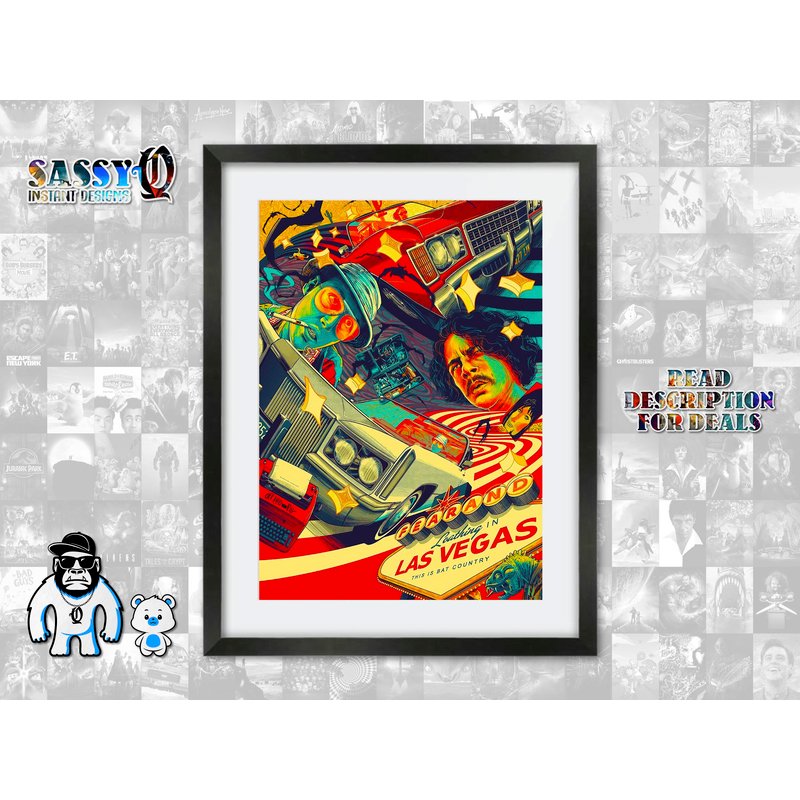 Fear And Loathing In Las Vegas (1998) Movie Poster — Affiches et impressions