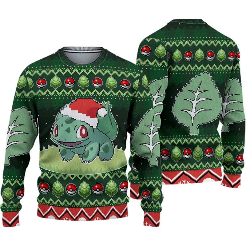 Bulbasaur Wool Knitted Sweater — Chandails pour hommes
