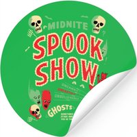 Vintage Midnite Spook Show Poster Stickers