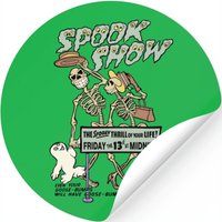 Spook Show Skeleton Family Stickers — Autocollants et stickers