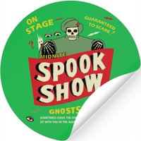 Vintage Spook Show Poster Dark Stickers — Stickers & Decals