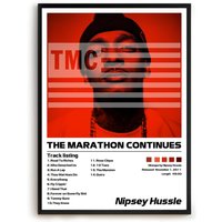 Nipsey Hussle - The Marathon Continues Poster — Posters & Prints