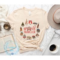 World Traveler Christmas Shirt — T-shirts pour hommes