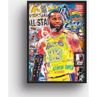 Lebron James Poster, Gift For Boyfriend