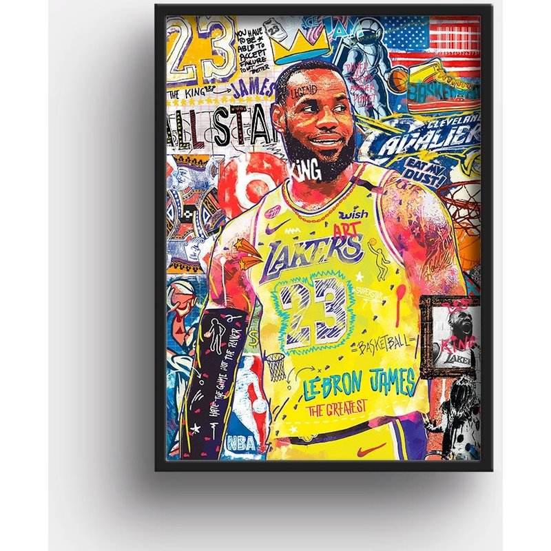 Lebron James Poster, Gift For Boyfriend — Affiches et impressions