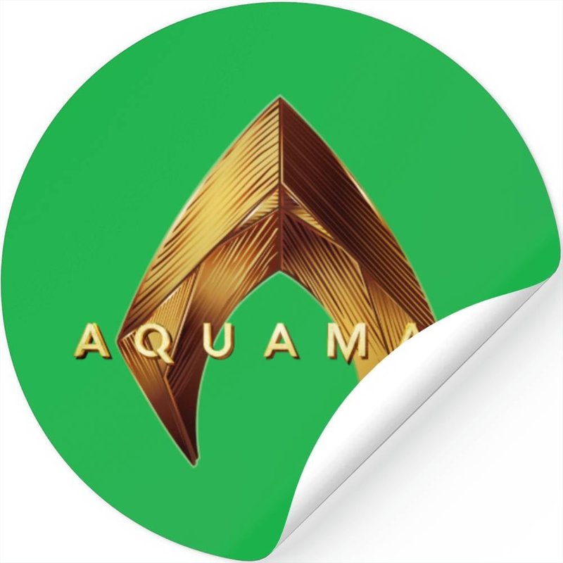 Aquaman | Golden Aquaman Logo Stickers — Autocollants et stickers