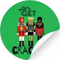 Black Nutcracker "crackin" Gift Stickers