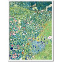 Gustav Klimt Poster, Italian Garden Landscape Poster