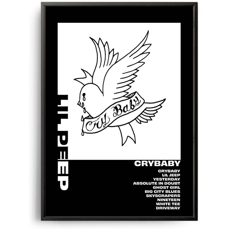Lil Peep Album Poster Crybaby Wall Art Prints — Affiches et impressions