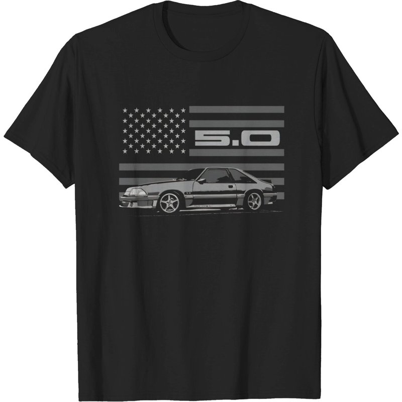 Mustang Gt 5.0 Foxbody Fox Body American Icon T-shirt — T-shirts pour hommes