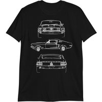 1968 Mustang Fastback Collector Car Owner T-shirt — T-shirts pour hommes