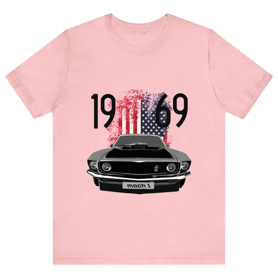 1969 Mustang Mach 1 American T-shirt — T-shirts pour hommes