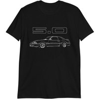Third Generation Mustang Gt Fox Body Foxbody 5.0 Line Art T-shirt