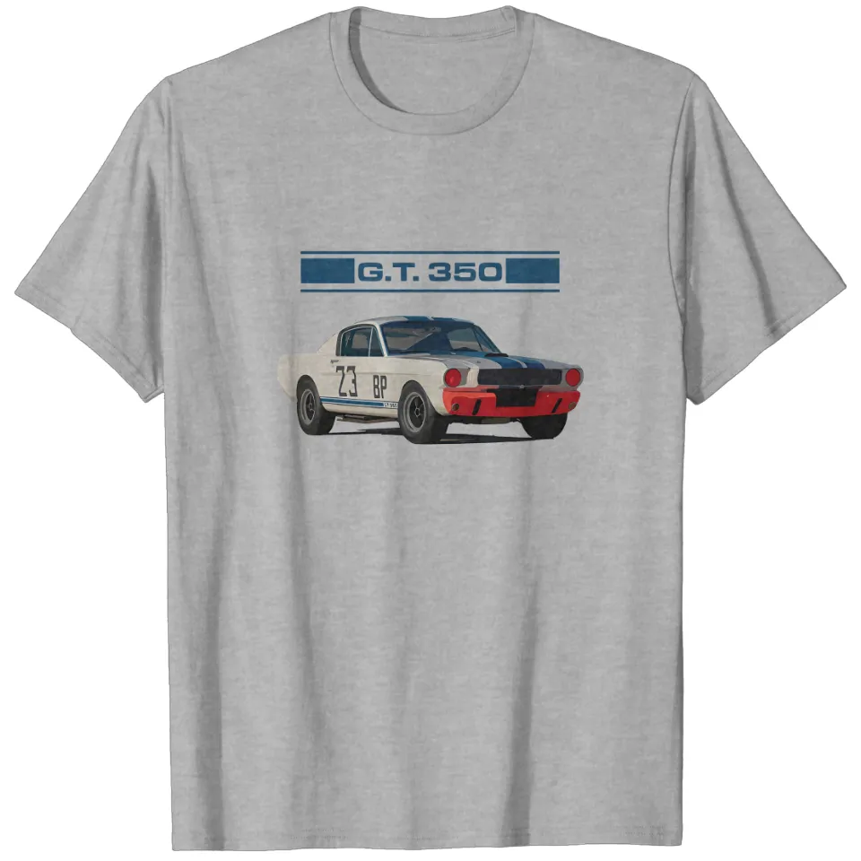 T-shirt pour hommes 1965 Shelby GT350R Fastback Mustang Race Car — T-shirts pour hommes